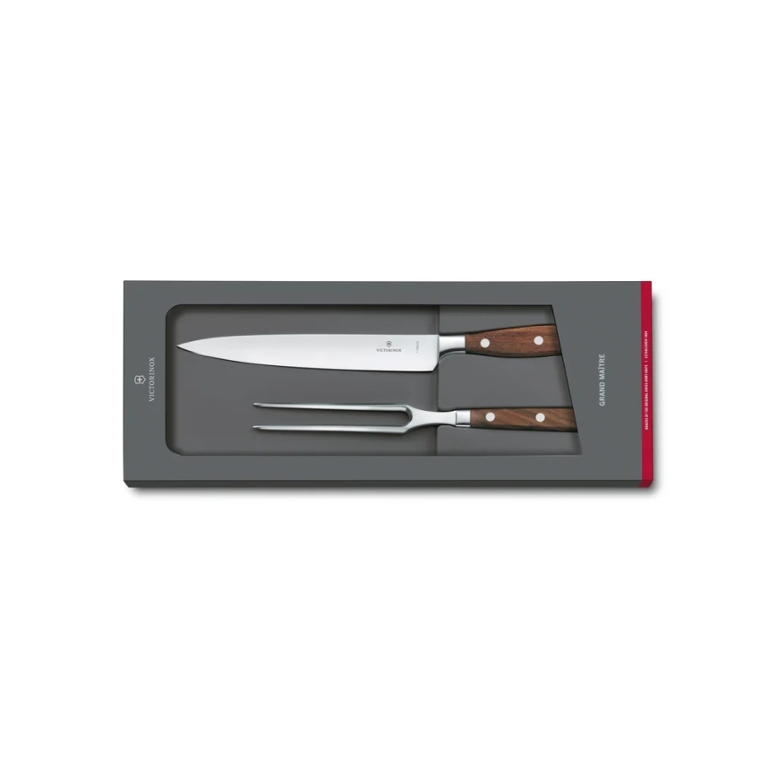 Victorinox - Set per affettare GRAND MAITRE, 2 pezzi, in legno di acero