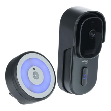 Videocitofono con sensore di movimento 5MPx 1440p 5200 mAh Wi-Fi IP65 antracite