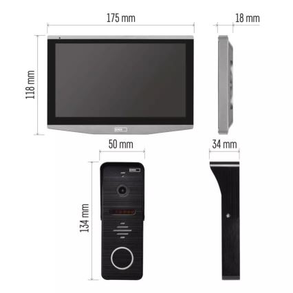Videocitofono con sensore di movimento GoSmart 12V IP65 Wi-Fi Tuya