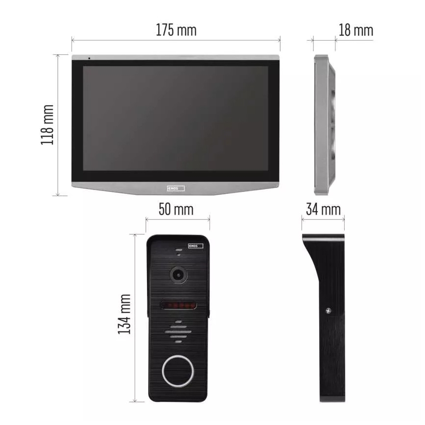 Videocitofono con sensore di movimento GoSmart 12V IP65 Wi-Fi Tuya