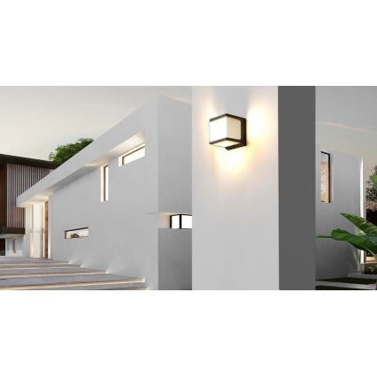 Viking - Lampada da parete solare con sensore LED/1,5W/3,7V IP54 4000K 2000 mAh