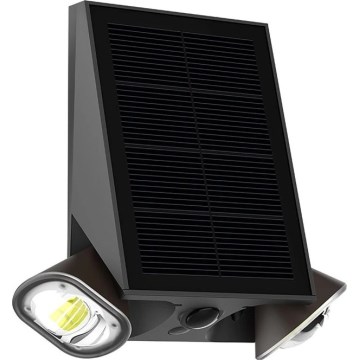 Viking - Lampada da parete solare LED dimmerabile con sensore LED/1,3W/3,7V IP44 4000K 2000 mAh