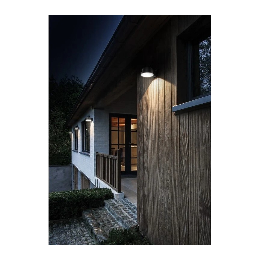 Viking - Lampada da parete solare a LED dimmerabile con sensore LED/1W/3,7V IP44 4000K 2000 mAh