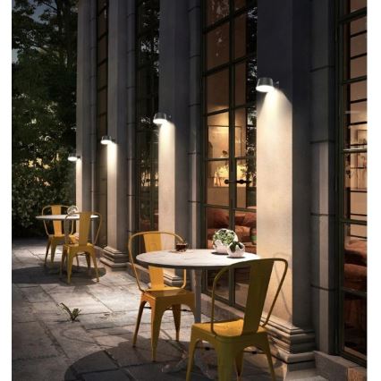 Viking - Lampada da parete solare a LED dimmerabile con sensore LED/1W/3,7V IP44 4000K 2000 mAh