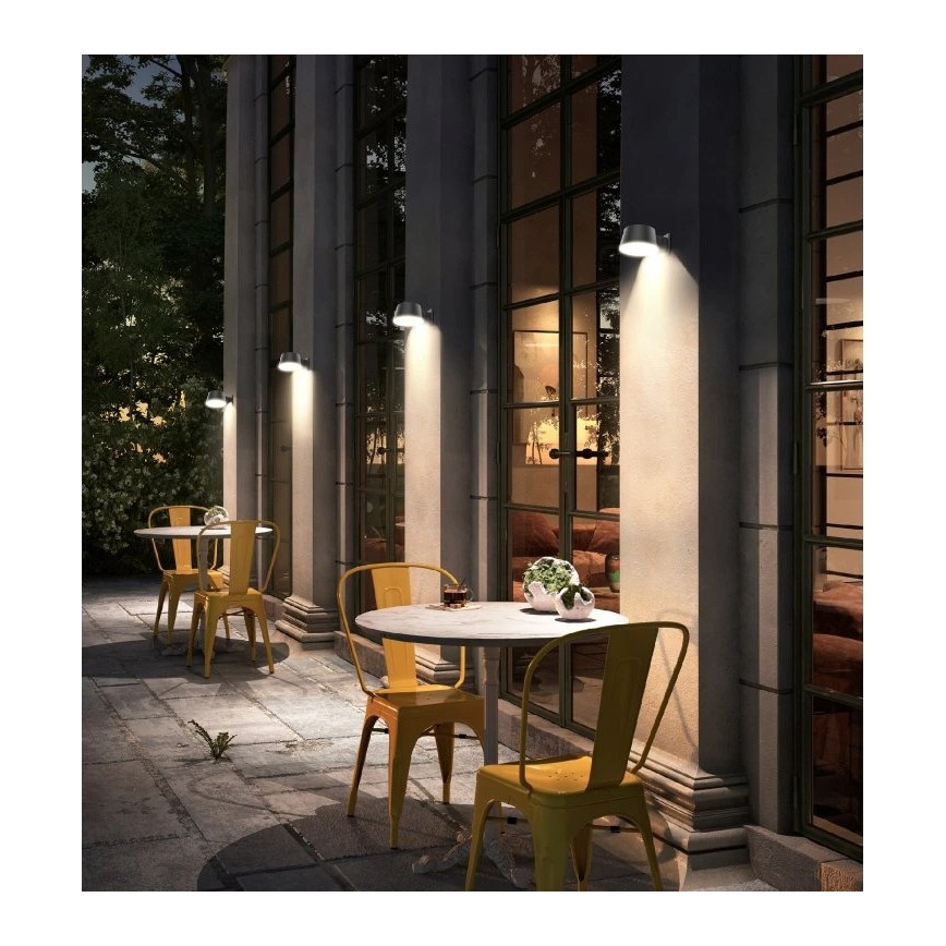 Viking - Lampada da parete solare a LED dimmerabile con sensore LED/1W/3,7V IP44 4000K 2000 mAh