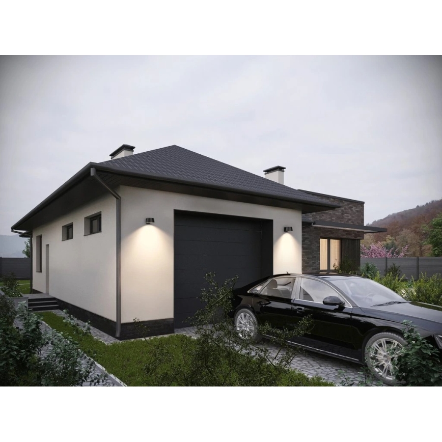 Viking - Lampada da parete solare a LED dimmerabile con sensore LED/1W/3,7V IP44 4000K 2000 mAh