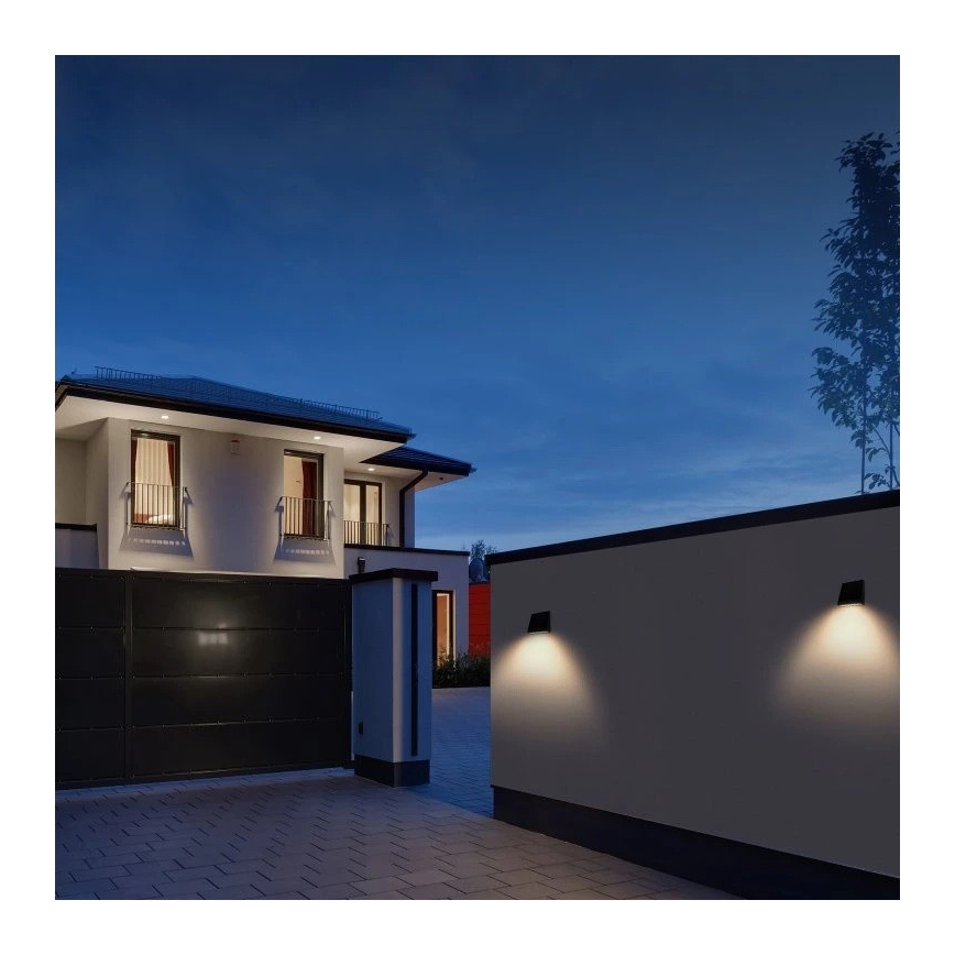 Viking - Lampada da parete solare LED dimmerabile con sensore LED/2W/3,7V IP54 4000K 2000 mAh