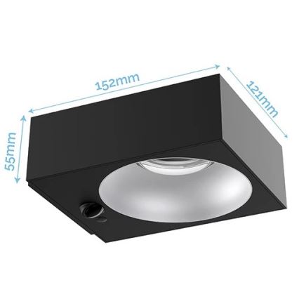 Viking - Applique solare LED dimmerabile a sensore LED/2W/3,7V IP65 4000K 2000 mAh