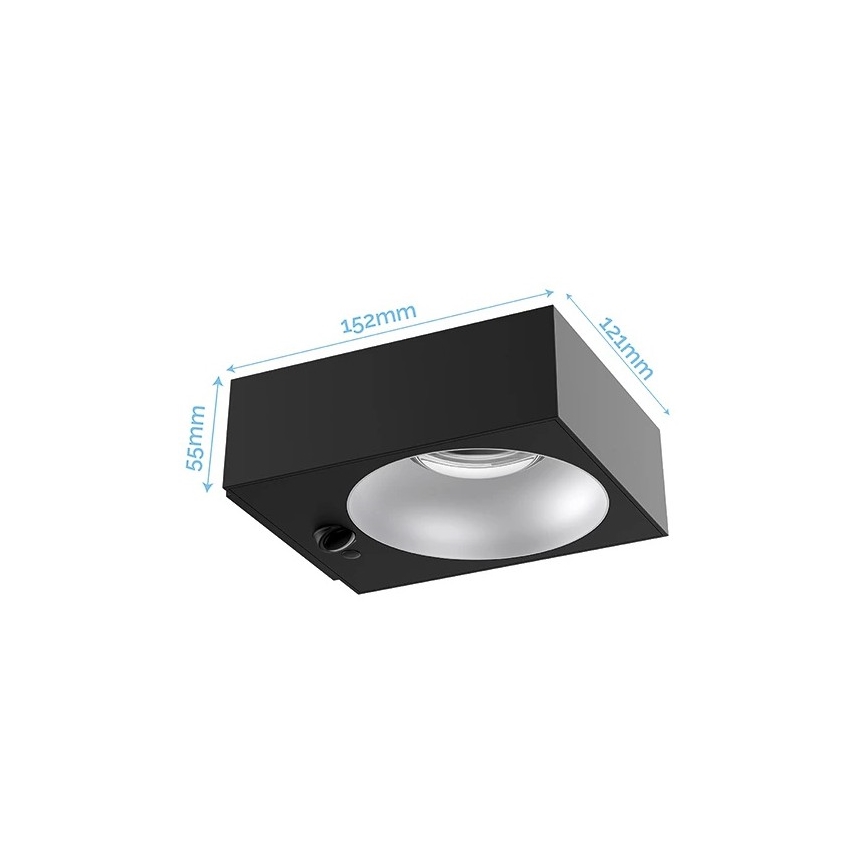 Viking - Applique solare LED dimmerabile a sensore LED/2W/3,7V IP65 4000K 2000 mAh