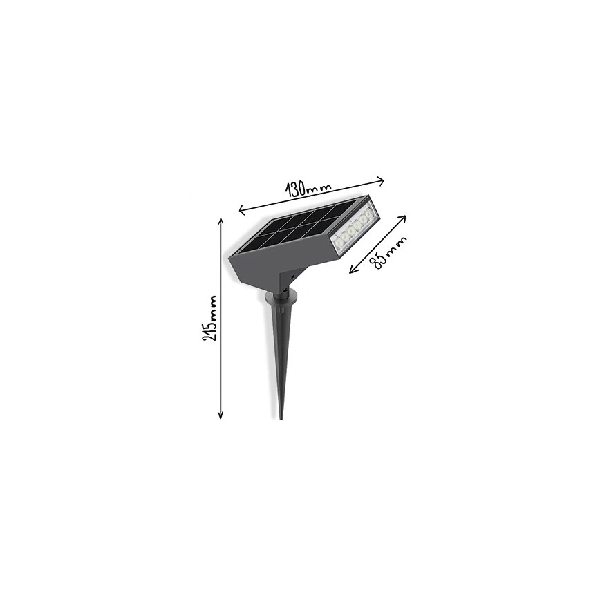 Viking - Lampada solare a LED 1,4W/3,7V IP65 3000K