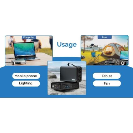 Viking - Power bank con display LED e Power Delivery 10000 mAh