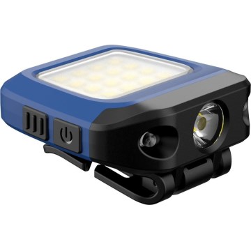 Viking - Torcia LED ricaricabile dimmerabile con sensore e luce rossa LED/5V IPX4 200 lm 500 mAh