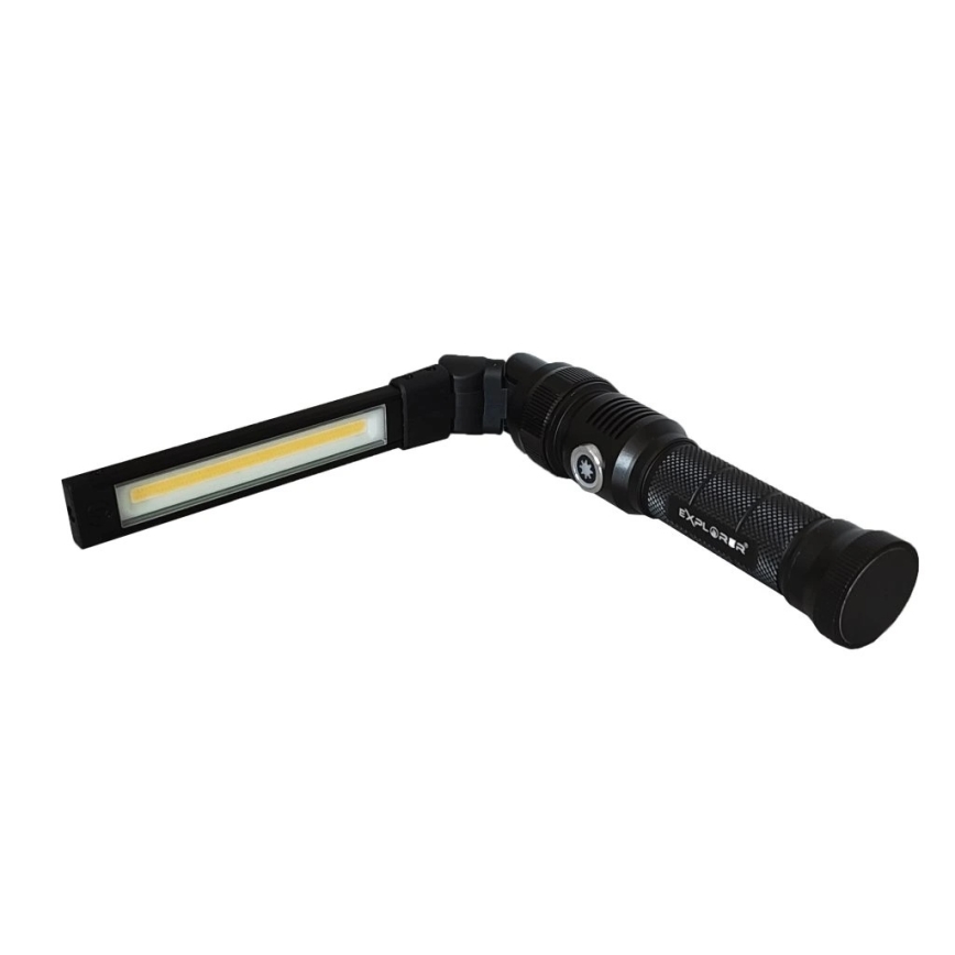 Viking - Torcia LED ricaricabile dimmerabile, LED/5V, IPX4, 1200 lm, 5000 mAh