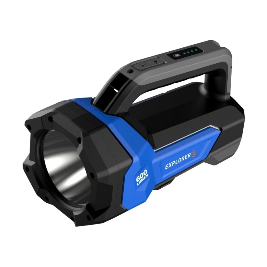 Viking - Torcia ricaricabile dimmerabile a LED/5V IPX4 1000 lm 8000 mAh