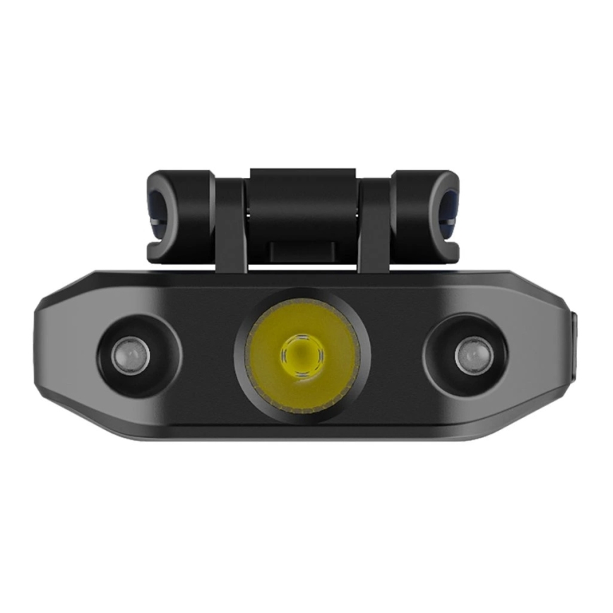 Viking - Torcia LED ricaricabile dimmerabile con sensore e luce rossa LED/5V IPX4 200 lm 500 mAh