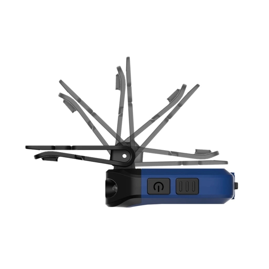 Viking - Torcia LED ricaricabile dimmerabile con sensore e luce rossa LED/5V IPX4 200 lm 500 mAh