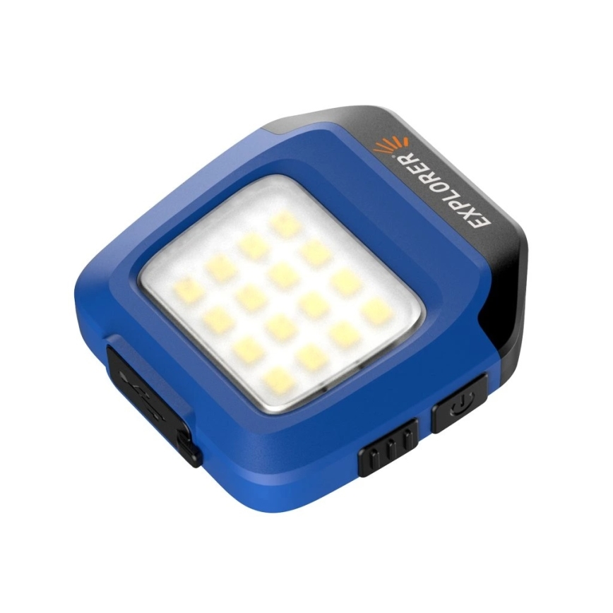 Viking - Torcia LED ricaricabile dimmerabile con sensore e luce rossa LED/5V IPX4 200 lm 500 mAh