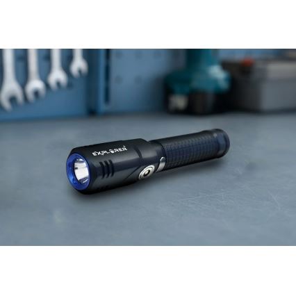 Viking - Torcia ricaricabile dimmerabile LED, 5V, IPX4, 350 lm, 750 mAh