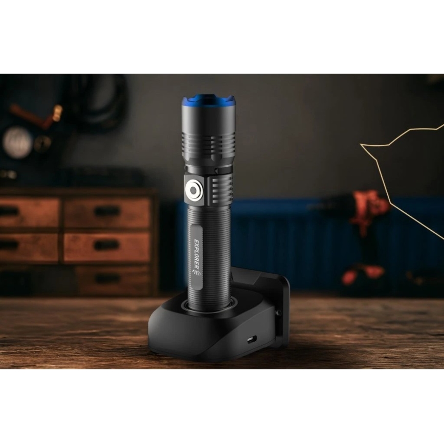 Viking - Torcia ricaricabile LED dimmerabile LED/5V IPX3 600 lm 2600 mAh