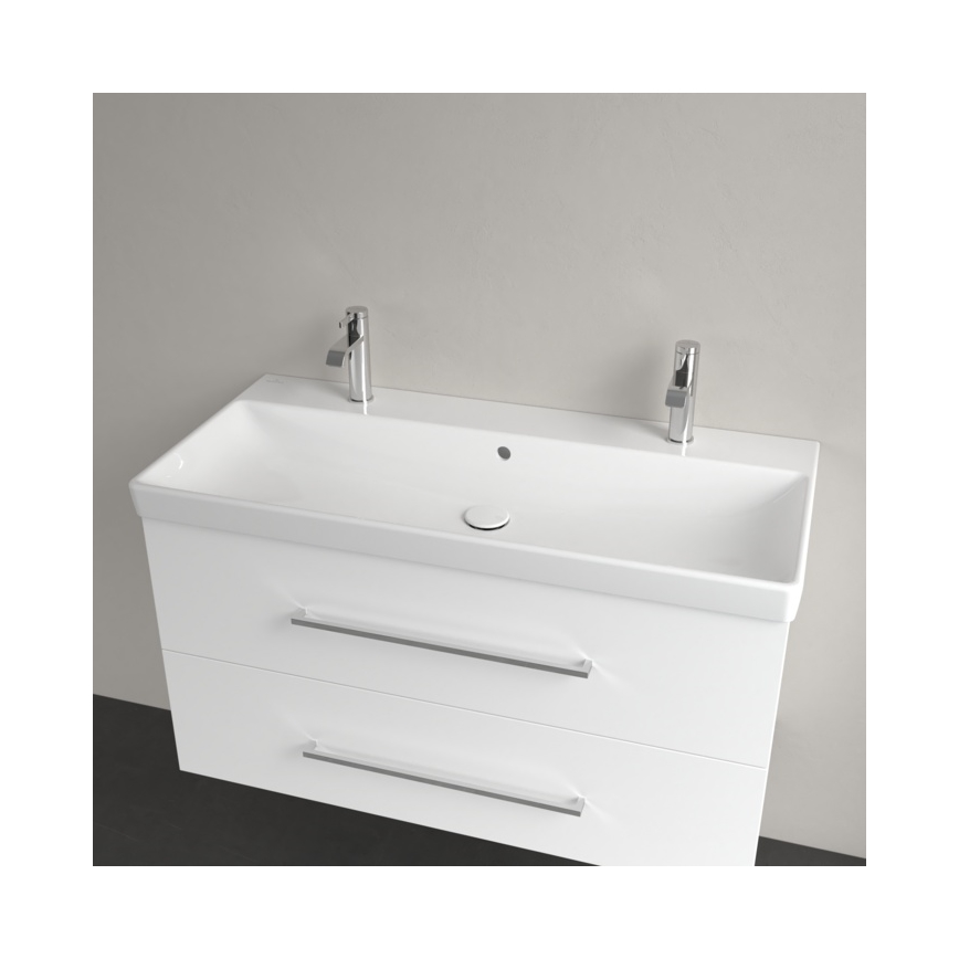 Villeroy & Boch 4156A401 - Lavabo sospeso AVENTO 100x47 cm ceramica/bianco
