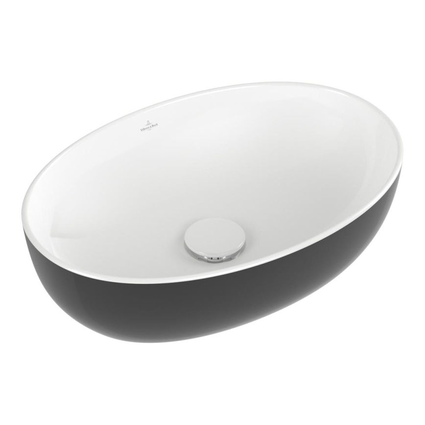 Villeroy & Boch 438848BCT8 - Lavabo da incasso ARTIS 48x32,5 cm ceramica/nero