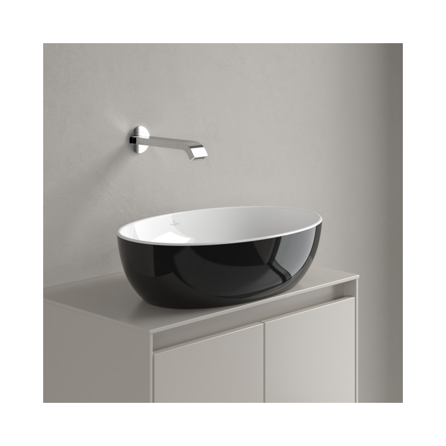 Villeroy & Boch 438848BCT8 - Lavabo da incasso ARTIS 48x32,5 cm ceramica/nero