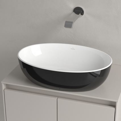 Villeroy & Boch 438848BCT8 - Lavabo da incasso ARTIS 48x32,5 cm ceramica/nero