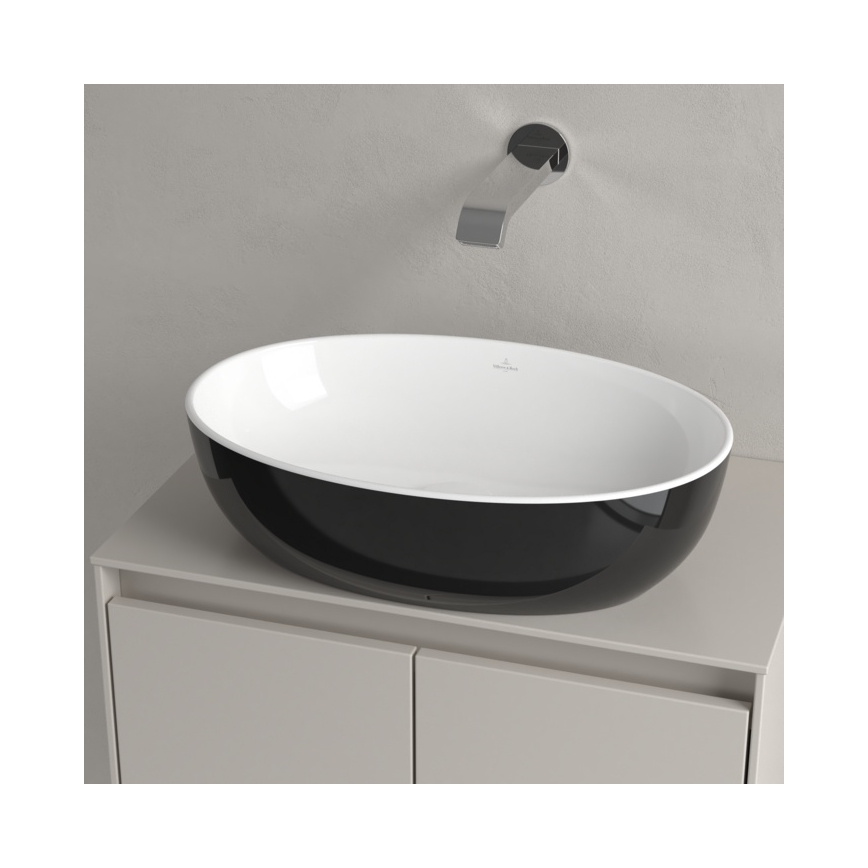 Villeroy & Boch 438848BCT8 - Lavabo da incasso ARTIS 48x32,5 cm ceramica/nero