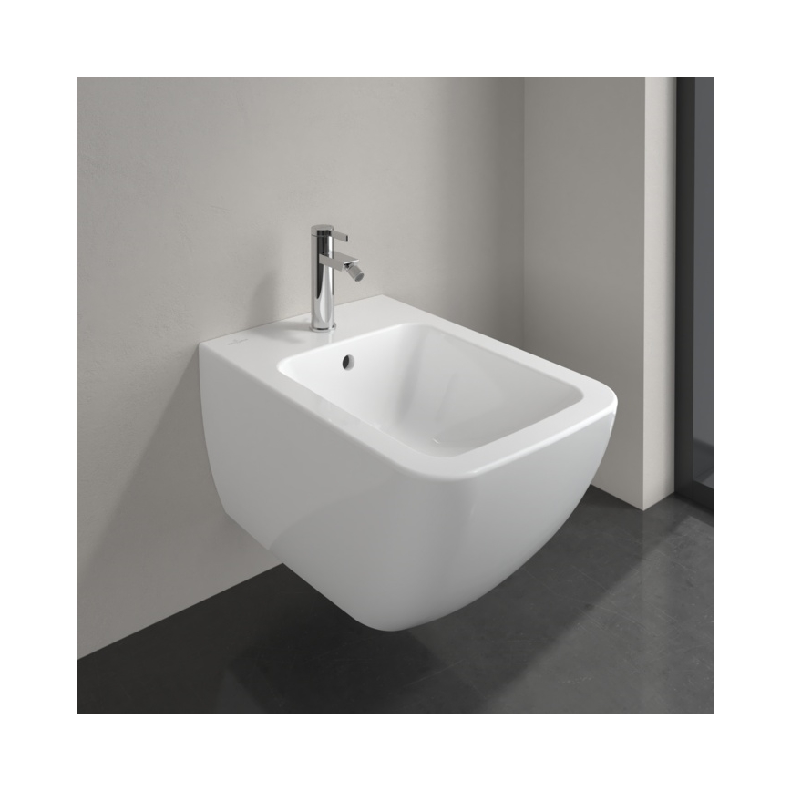 Villeroy & Boch 441100R1 - Bidet sospeso VENTICELLO in ceramica/bianco