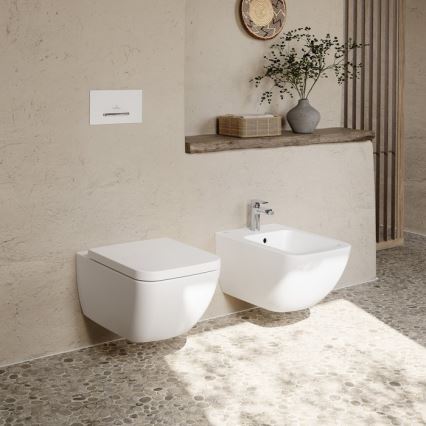 Villeroy & Boch 441100R1 - Bidet sospeso VENTICELLO in ceramica/bianco
