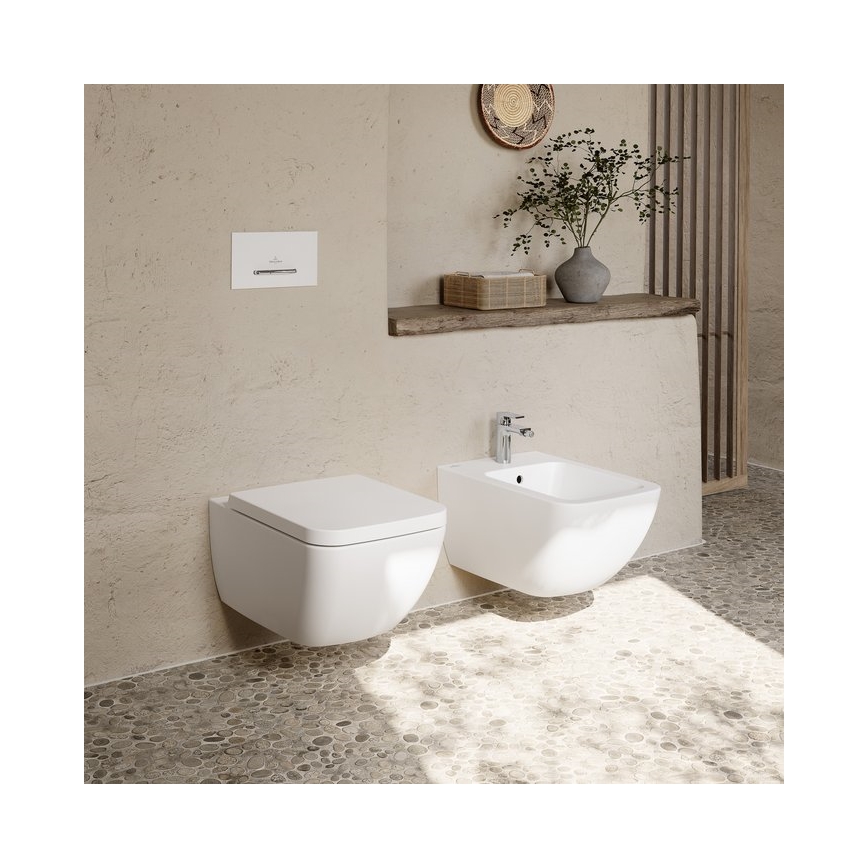 Villeroy & Boch 441100R1 - Bidet sospeso VENTICELLO in ceramica/bianco