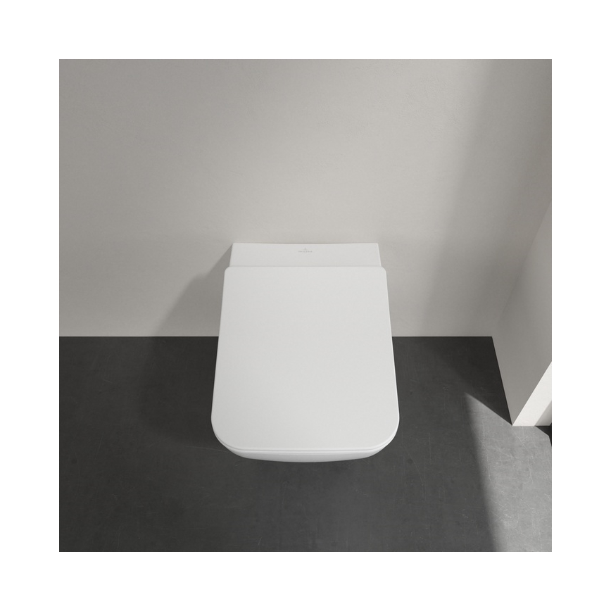Villeroy & Boch 4611RLR1 - WC sospeso con sedile SoftClose VENTICELLO, in ceramica, bianco