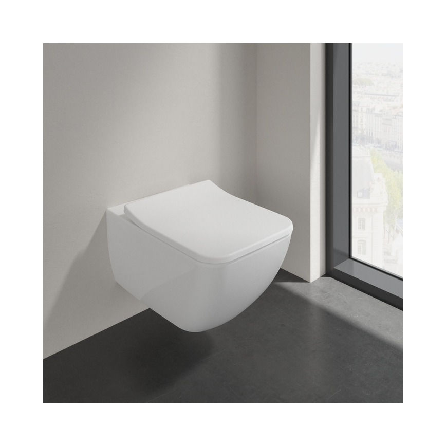Villeroy & Boch 4611RS01 - WC sospeso VENTICELLO con sedile SoftClose, in ceramica, bianco