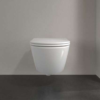 Villeroy & Boch 4670T901 - WC sospeso con sedile SoftClose SUBWAY 3.0, ceramica/bianco