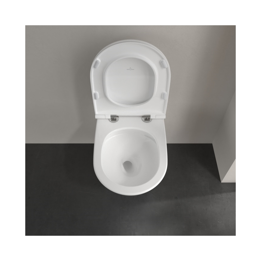 Villeroy & Boch 4670T901 - WC sospeso con sedile SoftClose SUBWAY 3.0, ceramica/bianco