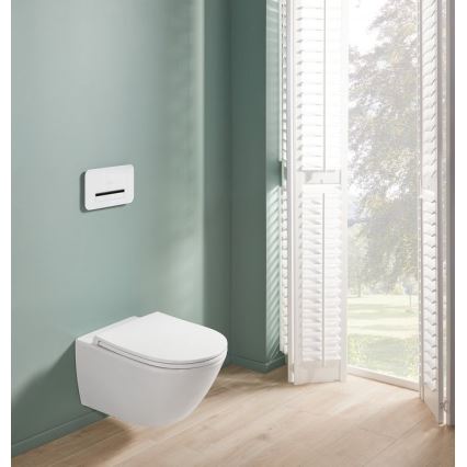 Villeroy & Boch 4670T901 - WC sospeso con sedile SoftClose SUBWAY 3.0, ceramica/bianco