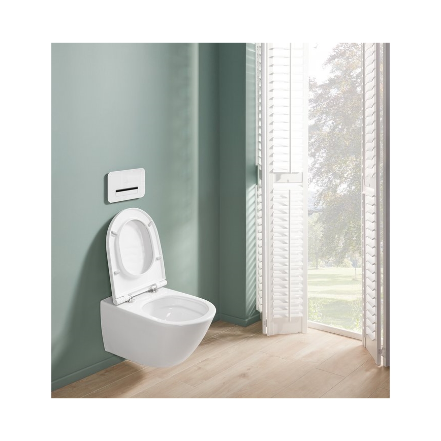 Villeroy & Boch 4670T9R1 - WC sospeso con sedile SoftClose SUBWAY 3.0 ceramica/bianco