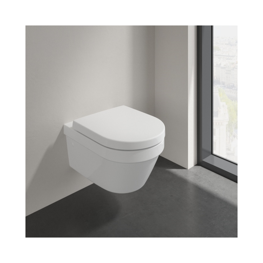 Villeroy & Boch 4694HR01 - WC sospeso con sedile SoftClose ARCHITECTURA ceramica/bianco