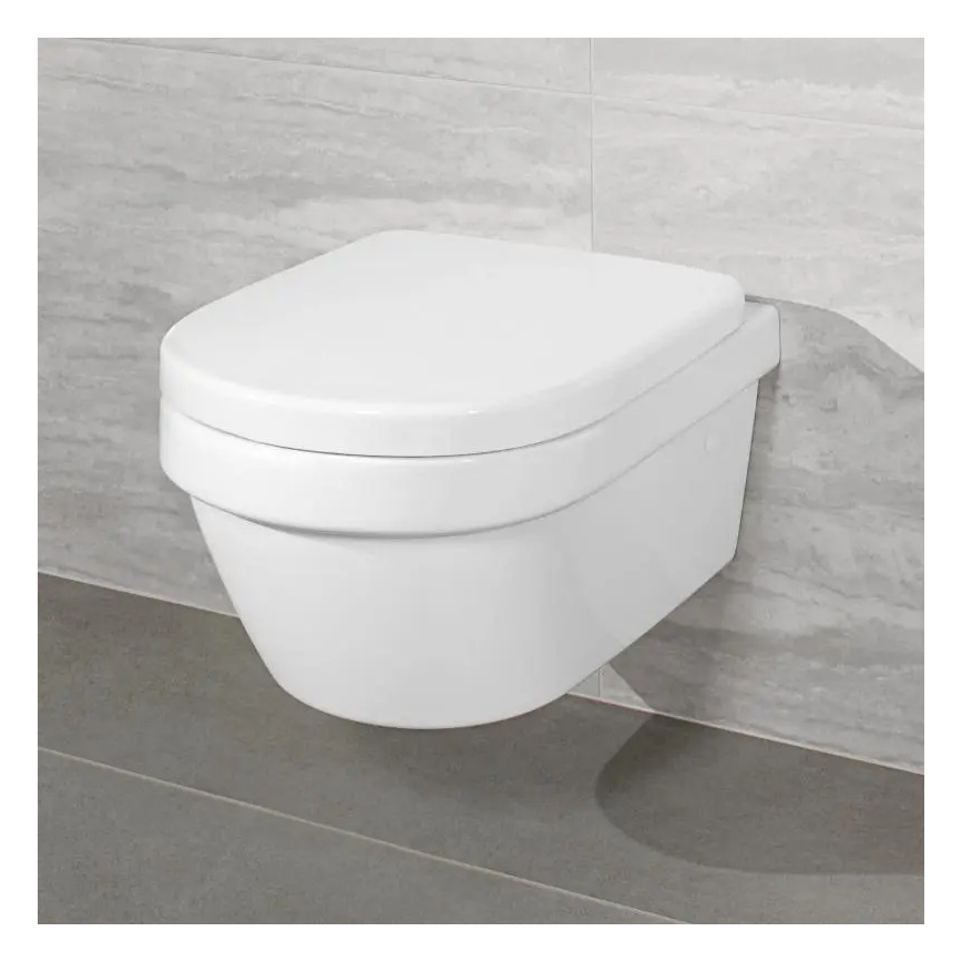 Villeroy & Boch 4694HRR1 - WC sospeso con sedile SoftClose ARCHITECTURA ceramica/bianco