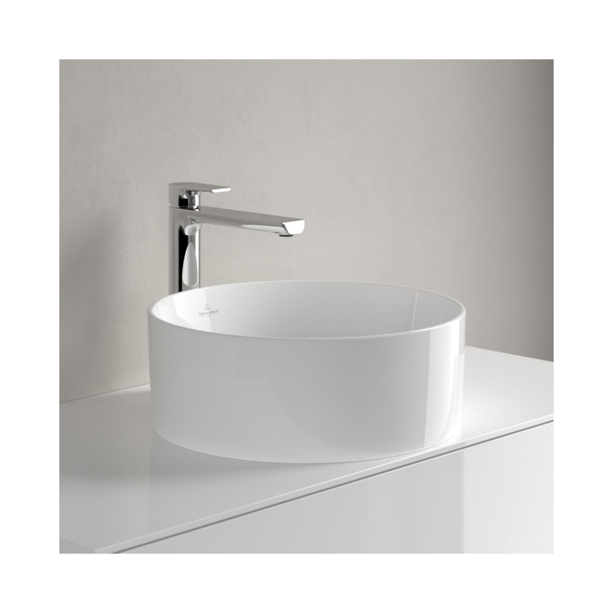 Villeroy & Boch 4A184001 - Lavabo da appoggio COLLARO Ø 40 cm ceramica/bianco