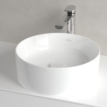 Villeroy & Boch 4A184001 - Lavabo da appoggio COLLARO Ø 40 cm ceramica/bianco