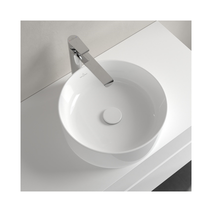 Villeroy & Boch 4A184001 - Lavabo da appoggio COLLARO Ø 40 cm ceramica/bianco