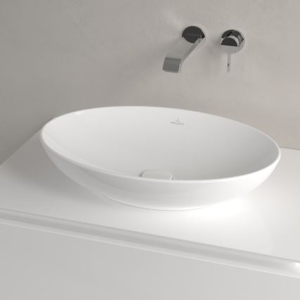Villeroy & Boch 4A470001 - Lavabo da appoggio LOOP&FRIENDS 56x38 cm ceramica/bianco