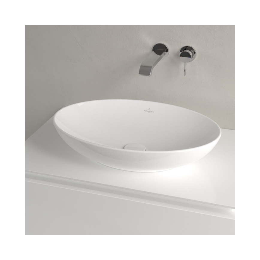 Villeroy & Boch 4A470001 - Lavabo da appoggio LOOP&FRIENDS 56x38 cm ceramica/bianco