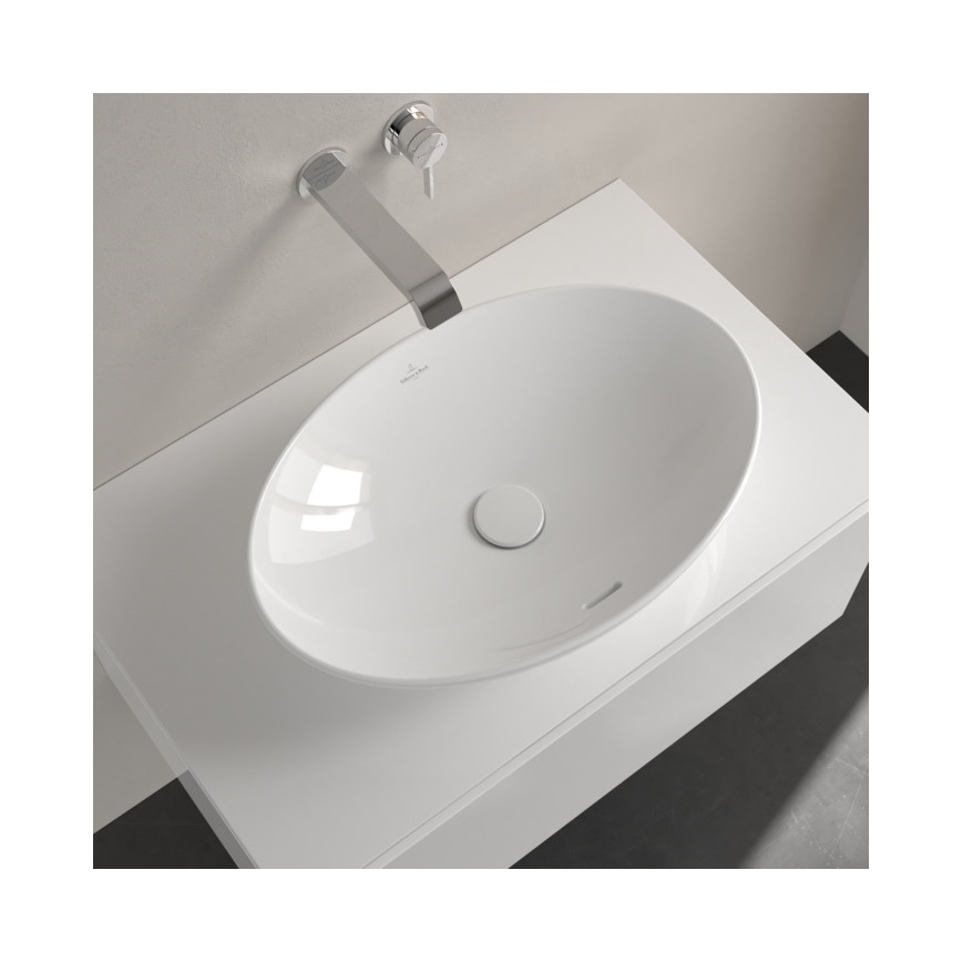 Villeroy & Boch 4A4700R1 - Lavabo da appoggio LOOP&FRIENDS 56x38 cm ceramica/bianco