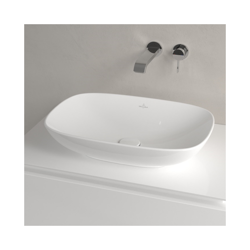 Villeroy & Boch 4A490001 - Lavabo da appoggio LOOP&FRIENDS 56x38 cm in ceramica/bianco
