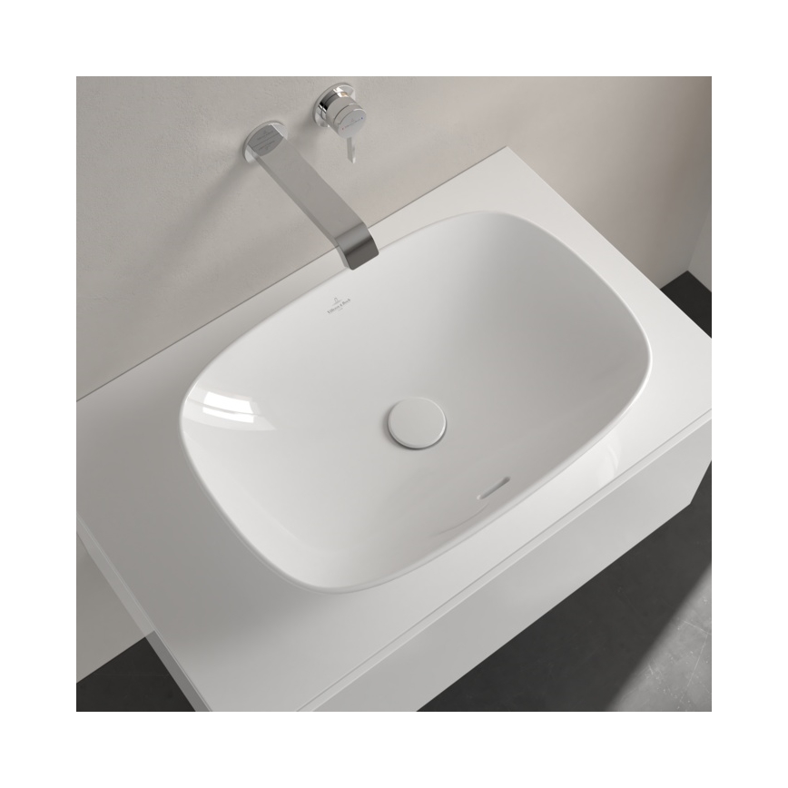 Villeroy & Boch 4A490001 - Lavabo da appoggio LOOP&FRIENDS 56x38 cm in ceramica/bianco