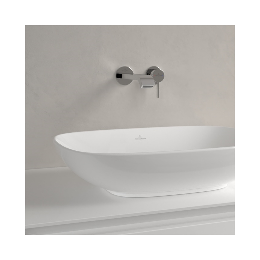 Villeroy & Boch 4A490001 - Lavabo da appoggio LOOP&FRIENDS 56x38 cm in ceramica/bianco
