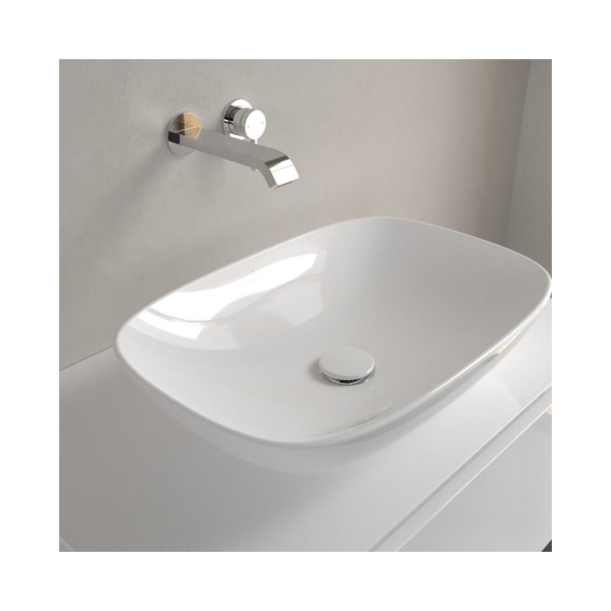 Villeroy & Boch 4A490101 - Lavabo da appoggio LOOP&FRIENDS 56x38 cm ceramica/bianco
