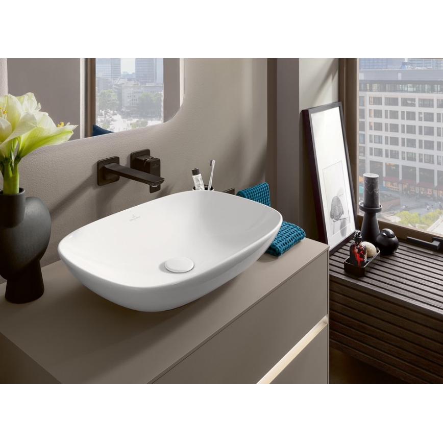Villeroy & Boch 4A490101 - Lavabo da appoggio LOOP&FRIENDS 56x38 cm ceramica/bianco